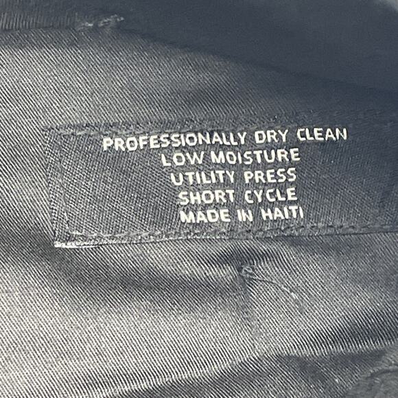 Jos A Bank Executive Mens 40 x 30.5 Black Dress Pants Wool Pleated Herringbone - Picture 8 of 9